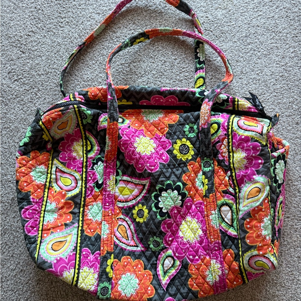 Vera Bradley Ziggy Zinnia Duffle